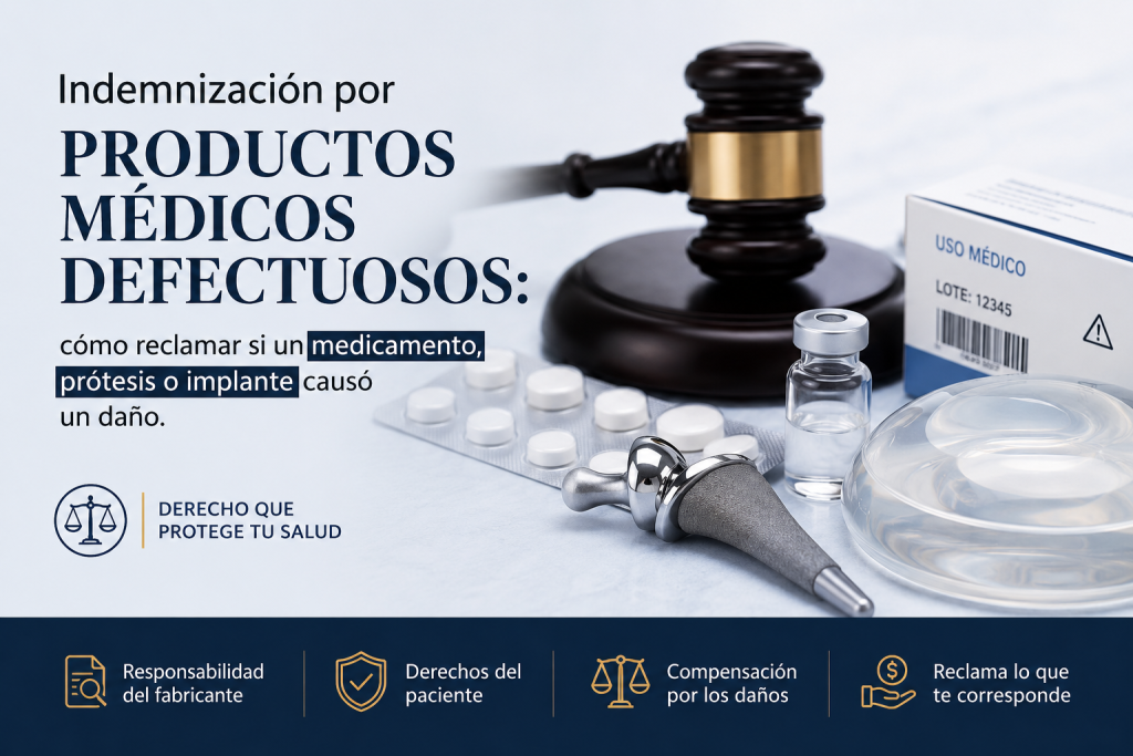 productos sanitarios defectuosos