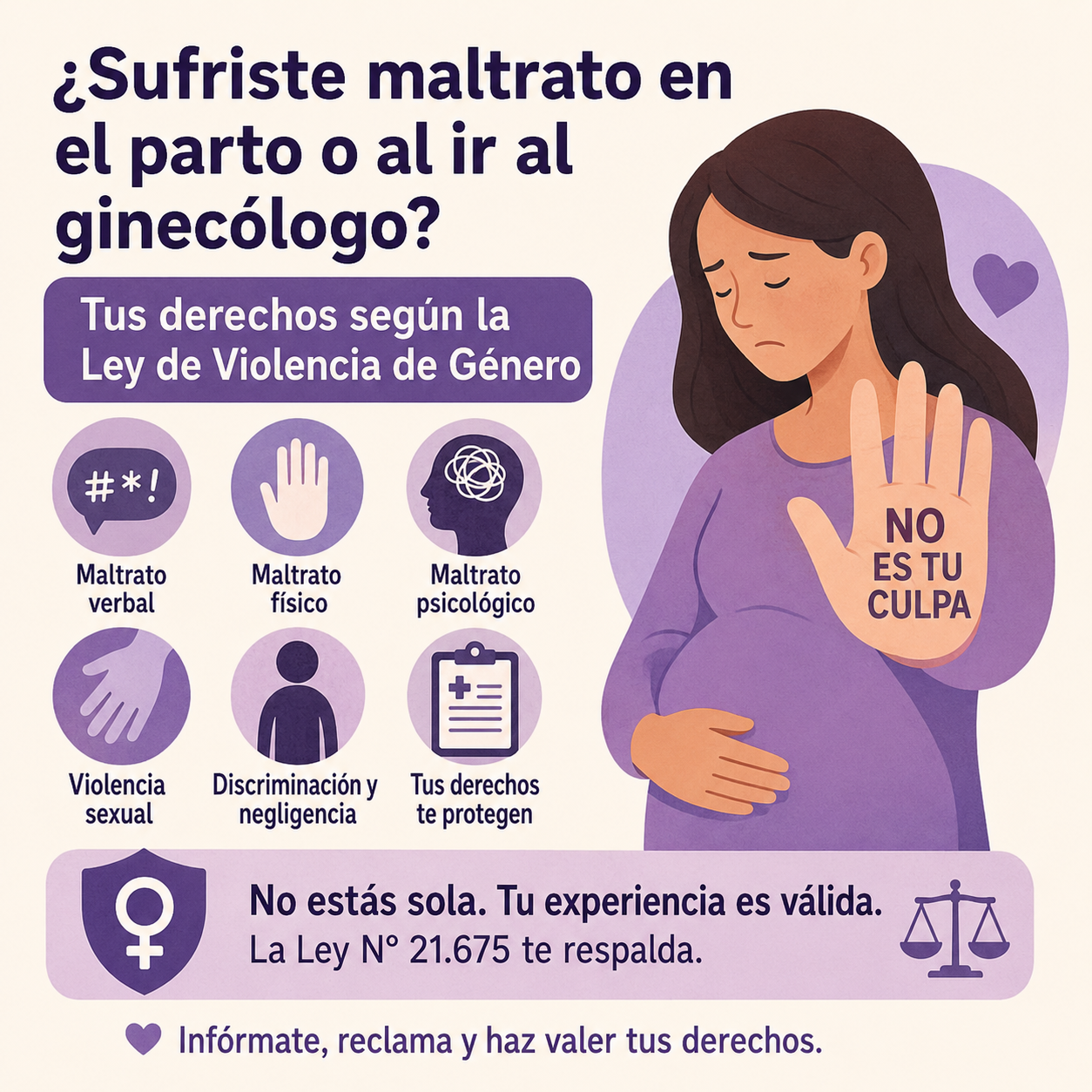 víctima violencia obstétrica